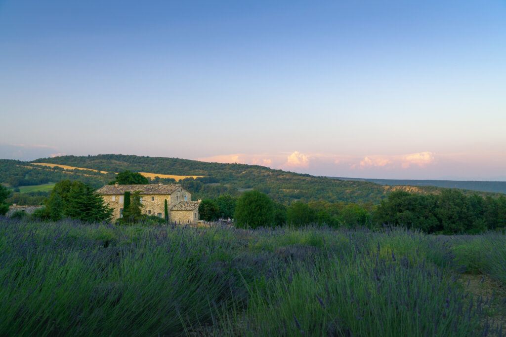 Images of the French countryside in the Luberon region of Provence.